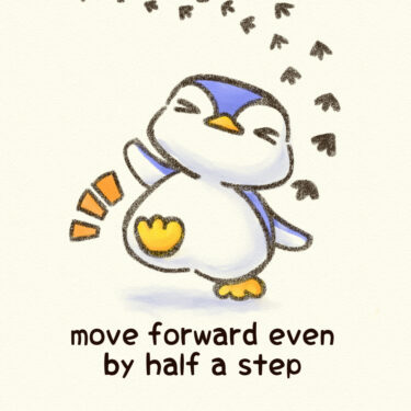 move forward even by half a step