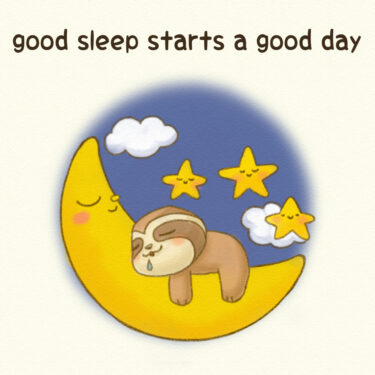 good sleep starts a good day