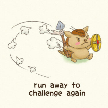 run away to challenge again