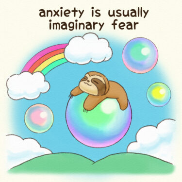 anxiety is usually imaginary fear