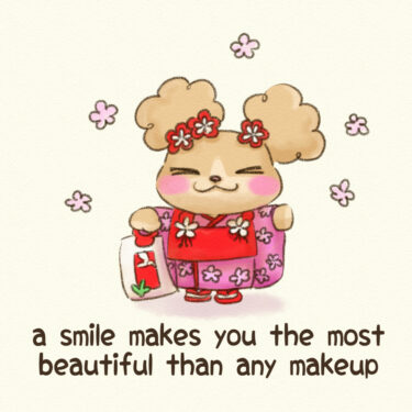 a smile makes you the most beautiful than any makeup