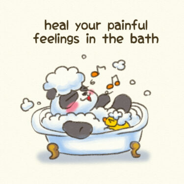 heal your painful feelings in the bath