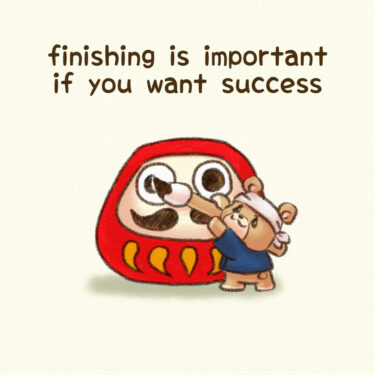 finishing is important if you want success
