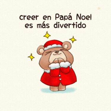 creer en Papá Noel es más divertido