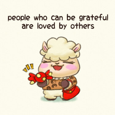 people who can be grateful are loved by others